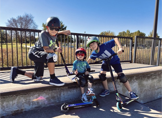 Kids at the Skatepark